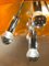 Vintage Space Age Orange Sphere Pendant Lamp by MCM attributed to Raak Amsterdam 3