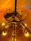 Vintage Space Age Orange Sphere Pendant Lamp by MCM attributed to Raak Amsterdam 6