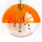 Lampada a sospensione Space Age arancione di MCM, attribuita a Raak Amsterdam, Immagine 7