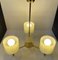 Scandinavian Modern Chandelier in Brass and Waffle Glass, 1960s 6