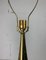 Grande Lampe de Bureau Sputnik Vintage en Laiton, 1950s 8