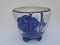 Large French Blue and White Cache Pot, 1906, Image 3