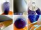 Vintage Danish Purple Glass Lamp by Jørgen Mortensen for Jm Glass, Portugal, 1990s 10
