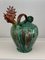 Rooster-Shaped Jug in Enameled Majolica Ceramic, 1960s 3