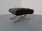 Black Leather Ottoman, 1960s 4