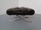 Black Leather Ottoman, 1960s 9