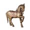 Horse Sculpture, Wood, Brass and Copper Sheet Metal, Image 1
