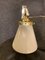 Italian Art Deco Brass Wall Lamps with Opaline Glass Tulip Shades, 1920s, Set of 2 1