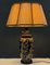 Antique Porcelain Table Lamp with Parchment Shade, 1910s 4