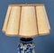 Antique Porcelain Table Lamp with Parchment Shade, 1910s 6