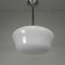 Art Deco Pendant Lamp with White Shade, 1930s, Image 1