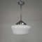Art Deco Pendant Lamp with White Shade, 1930s, Image 3