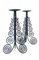 Large Spanish Cortijo Style Black Forged Iron Candelabras, Spain, 1970s, Set of 2 7