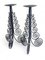 Large Spanish Cortijo Style Black Forged Iron Candelabras, Spain, 1970s, Set of 2 18