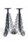 Large Spanish Cortijo Style Black Forged Iron Candelabras, Spain, 1970s, Set of 2 17