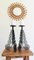 Large Spanish Cortijo Style Black Forged Iron Candelabras, Spain, 1970s, Set of 2 1