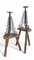 Large Spanish Cortijo Style Black Forged Iron Candelabras, Spain, 1970s, Set of 2 9