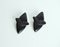 Large Sculptural Black Ear-Clips in Ebony from Monies, Denmark, 2000s, Set of 2 2