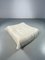 Ottomane Togo en Cuir Blanc attribuée à Michel Ducaroy pour Ligne Roset 4