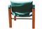 Juego de silla Arkana Safari Mid-Century y otomana de teca y acero de Maurice Burke para Arkana, Imagen 9