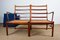 Danish 2-Seater Sofa in Mahogany and Cane Model Pj 149/2 by Ole Wanscher for Poul Jeppesen, 1960s 10
