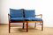 Danish 2-Seater Sofa in Mahogany and Cane Model Pj 149/2 by Ole Wanscher for Poul Jeppesen, 1960s, Image 1