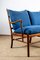 Danish 2-Seater Sofa in Mahogany and Cane Model Pj 149/2 by Ole Wanscher for Poul Jeppesen, 1960s 4