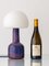 Mid-Century Modern Ceramic Table Lamp with Opaline Mushroom Shade by Jaap Ravelli, 1950s 2