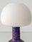 Moderne Mid-Century Tischlampe aus Keramik mit Opalglas Lampenschirm von Jaap Ravelli, 1950er 6