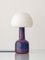 Moderne Mid-Century Tischlampe aus Keramik mit Opalglas Lampenschirm von Jaap Ravelli, 1950er 1