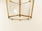 Brass and Clear Glass Lantern 17