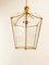 Brass and Clear Glass Lantern 5