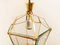 Brass and Clear Glass Lantern 11
