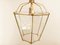 Brass and Clear Glass Lantern 2