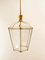 Brass and Clear Glass Lantern 8