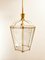 Brass and Clear Glass Lantern 4