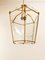 Brass and Clear Glass Lantern 7