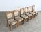 Brutalist Dining Chairs in Oak by Henning Kjærnulf, 1960s, Set of 6 3