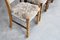 Brutalist Dining Chairs in Oak by Henning Kjærnulf, 1960s, Set of 6 9