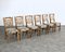 Brutalist Dining Chairs in Oak by Henning Kjærnulf, 1960s, Set of 6 5