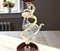 Murano Sculptural Display Chalice in Red Artistic Glass with Gold Details, Image 5