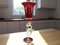 Murano Sculptural Display Chalice in Red Artistic Glass with Gold Details, Image 9