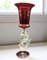 Murano Sculptural Display Chalice in Red Artistic Glass with Gold Details, Image 10