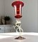 Murano Sculptural Display Chalice in Red Artistic Glass with Gold Details, Image 7