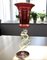 Murano Sculptural Display Chalice in Red Artistic Glass with Gold Details, Image 8