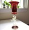 Murano Sculptural Display Chalice in Red Artistic Glass with Gold Details, Image 6