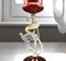Murano Sculptural Display Chalice in Red Artistic Glass with Gold Details, Image 3