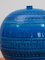 Large Blue Glazed Ceramic Vase by Aldo Londi for Bitossi, 1960s 8