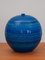 Large Blue Glazed Ceramic Vase by Aldo Londi for Bitossi, 1960s 6