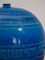 Large Blue Glazed Ceramic Vase by Aldo Londi for Bitossi, 1960s 9